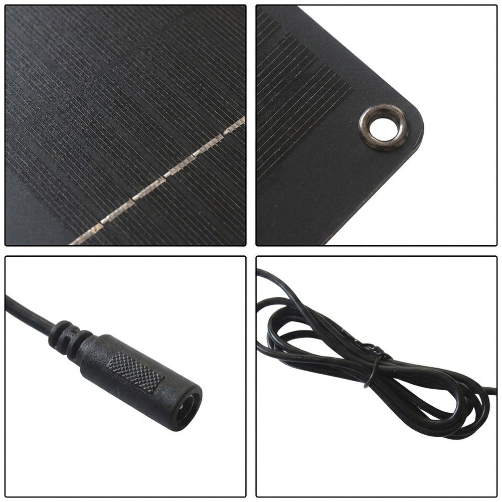 Solar Security Camera Light - Monocrystalline 4W 12V Solar Panel for