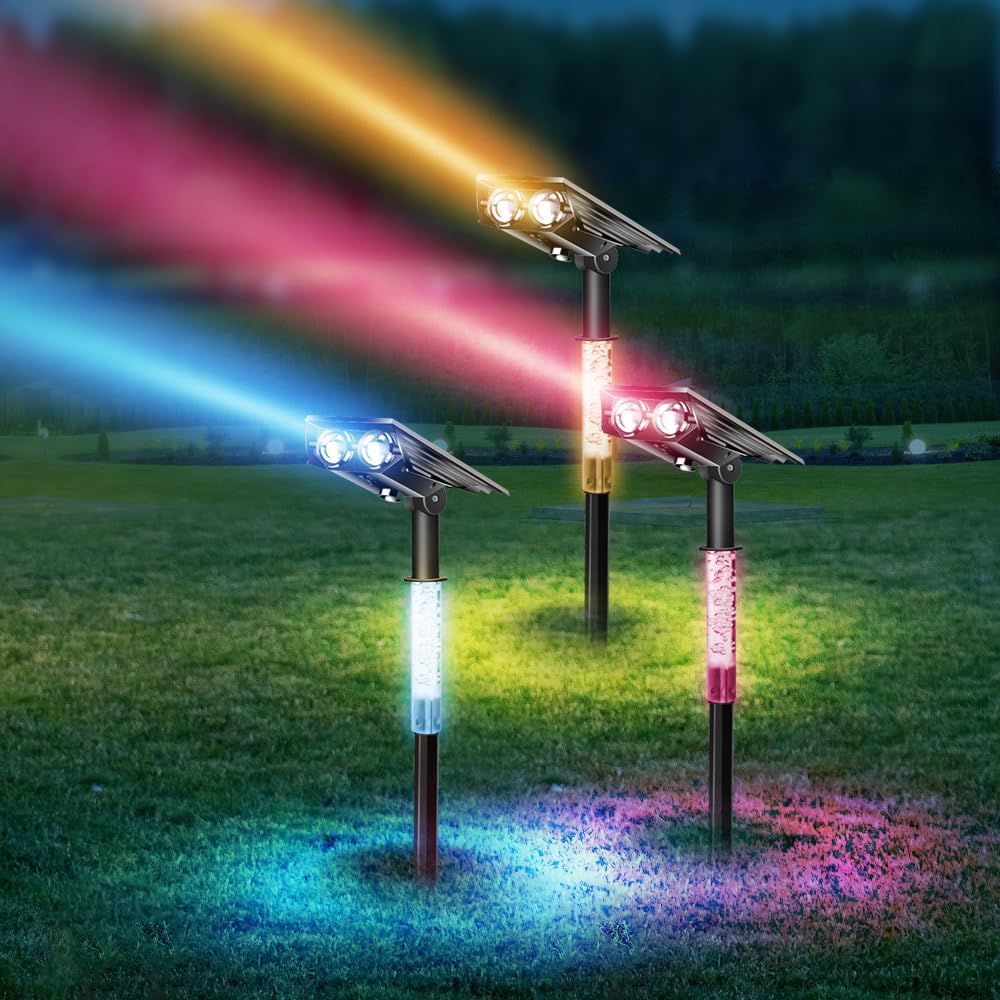 Solar Garden Spotlight Rgb - Solar Garden Lawn Lamp Outdoor RGB