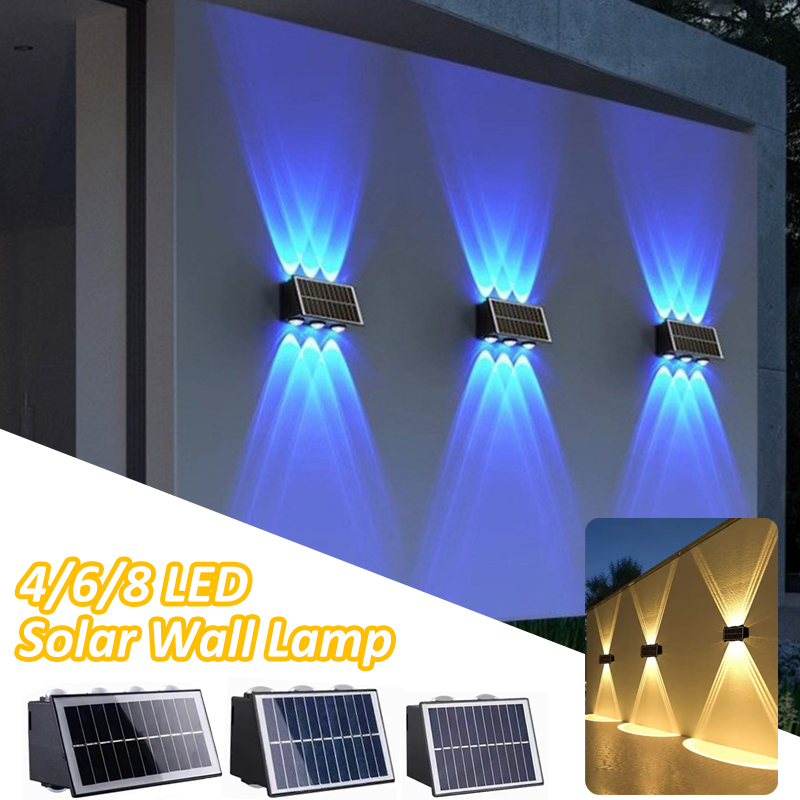 Solar Wall Light Fence Lamp - Solar Lights for Outside Solar Fence