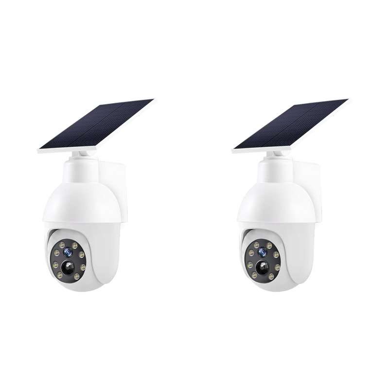 Solar Security Camera Light - 2X Solar Powered Analog Surveillance Sensor
