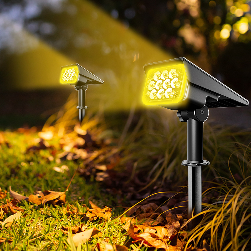 Solar Garden Spotlight Rgb - New Lawn Solar Lamps LED Waterproof