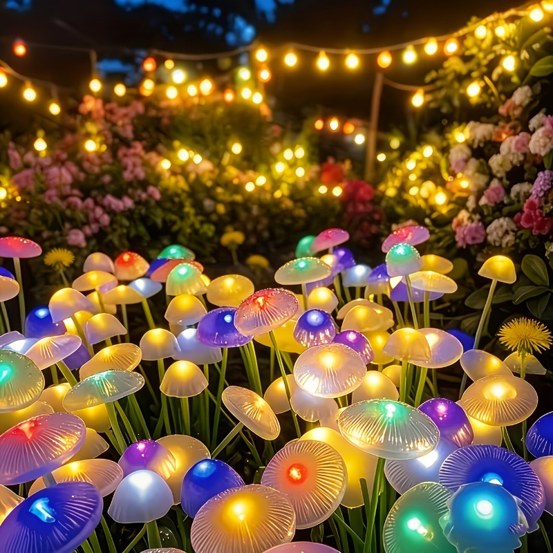 Solar Ground Light Driveway - 4 Sets of 8LED Solar Garden
