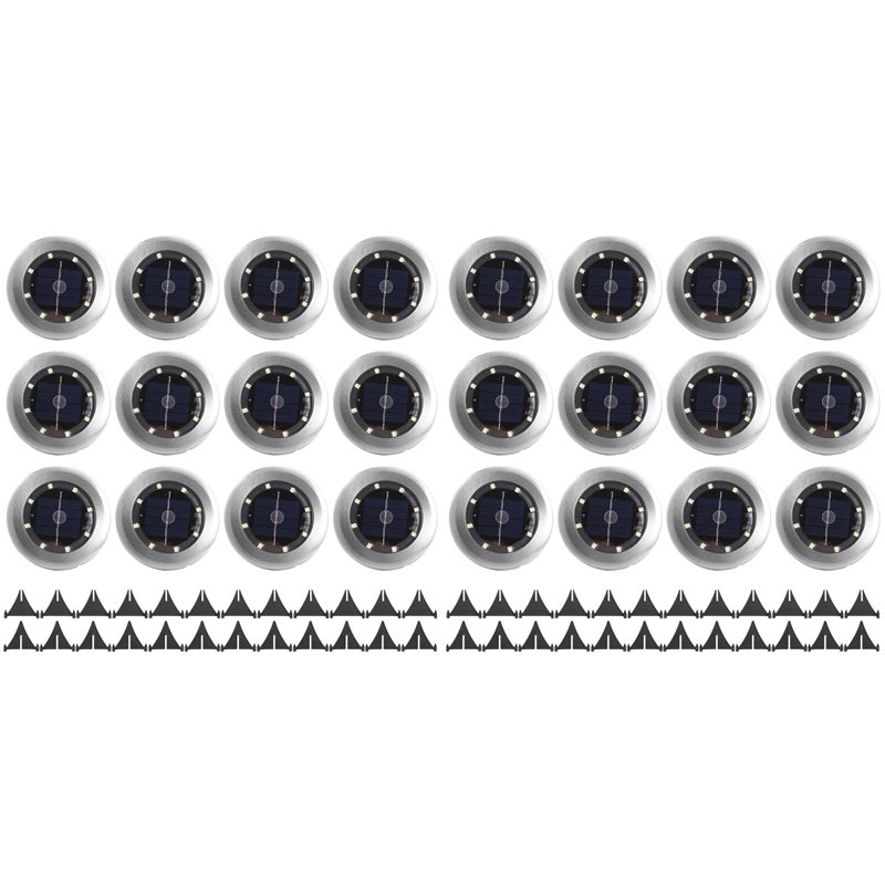 Solar Pathway Lights 8 Pack - 24 Pack Solar Lights Outdoor Garden
