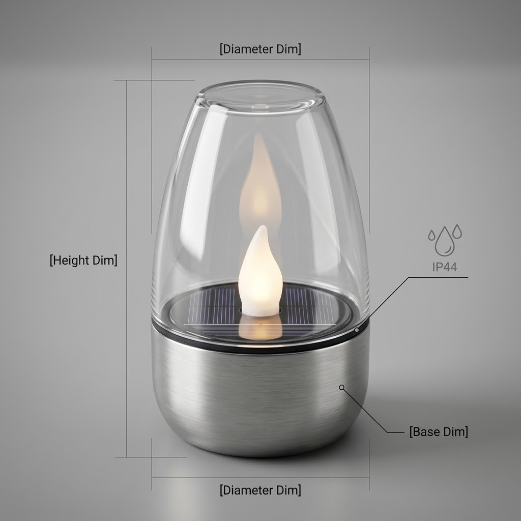 [6 Pack] Solar LED Flameless C - Solar Garden Light Dusk To Dawn review and price