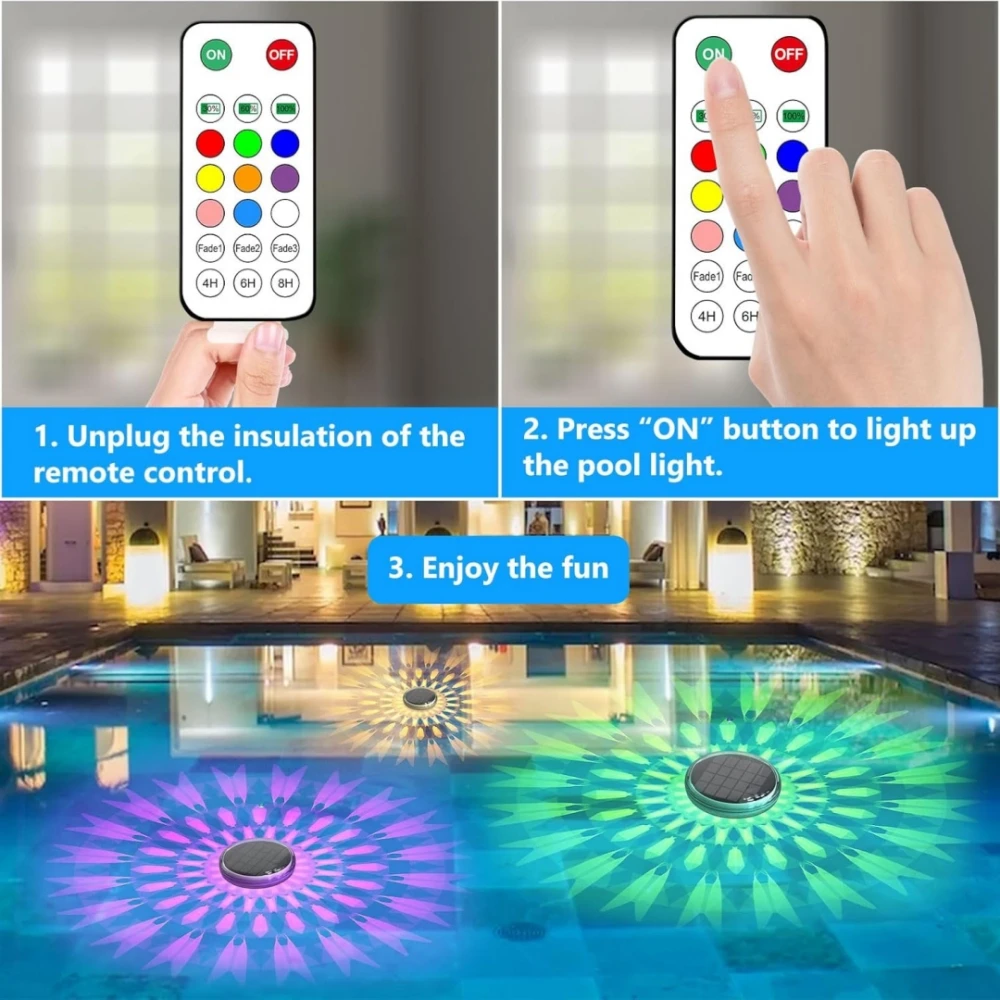 Solar Floating Pool Lights RGB - Solar Garden Spotlight Rgb review and price