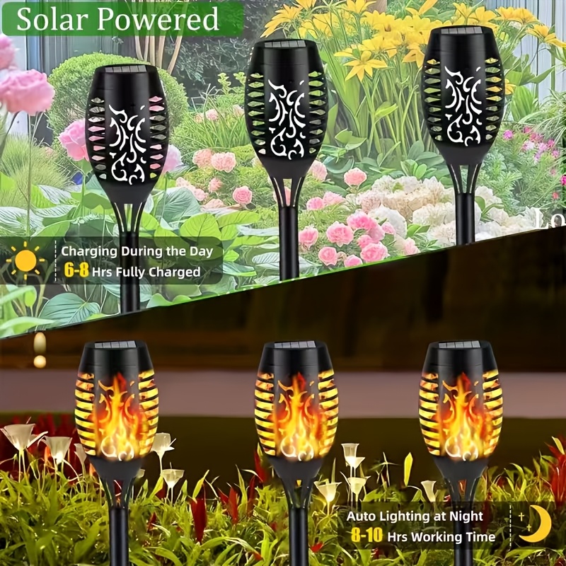 1-8Pack Solar Lights Flickerin - Solar Pathway Lights 8 Pack review and price