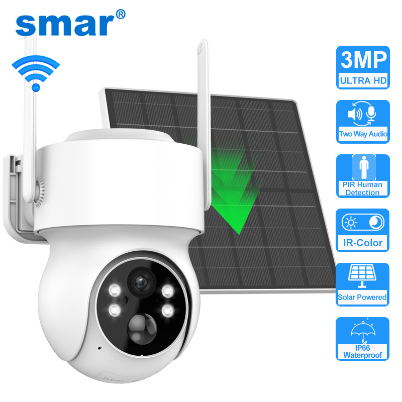 Smar Solar Panel PTZ IP Camera - Solar Security Camera Light review and price