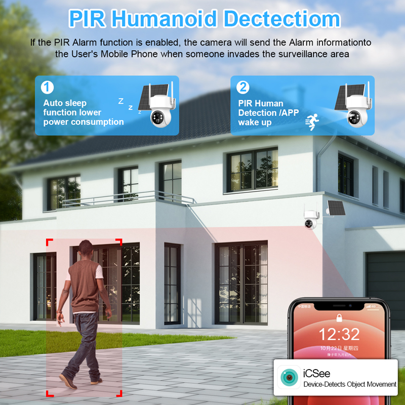 Smar Solar Panel PTZ IP Camera - Solar Security Camera Light review and price