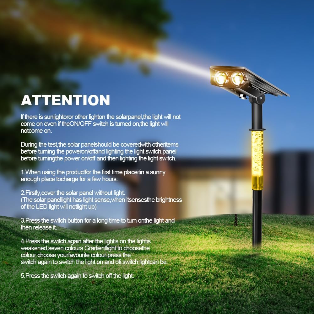 Solar Garden Lawn Lamp Outdoor - Solar Garden Spotlight Rgb review and price