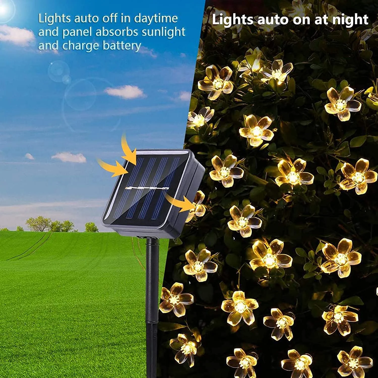 Solar Garden Light Led Flower  - Solar String Lights Outdoor 20M review and price