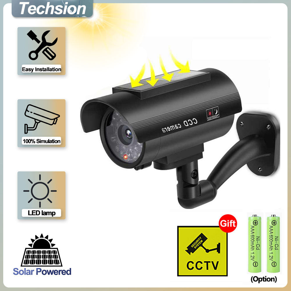 Solar Panel Dummy Surveillance - Solar Security Camera Light review and price