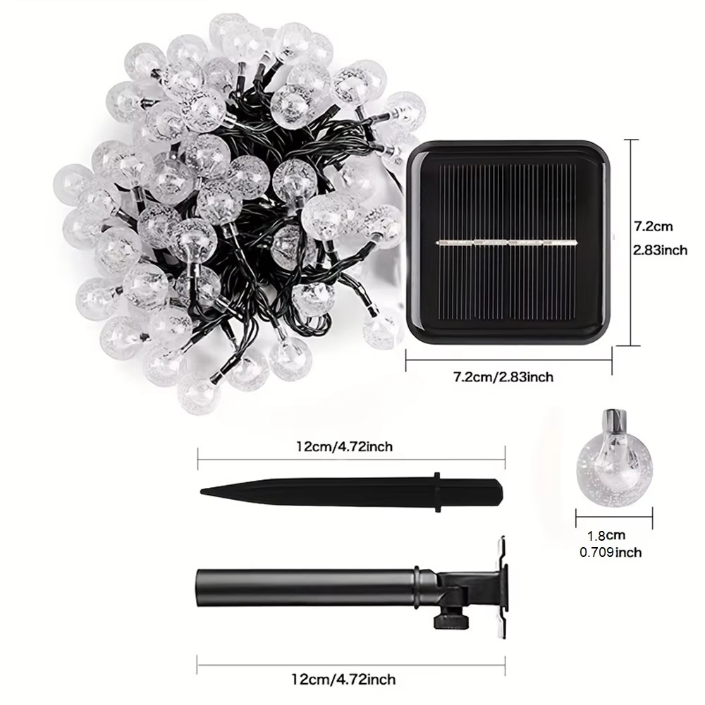Outdoor Solar Ball String Ligh - Solar String Lights Outdoor 20M review and price