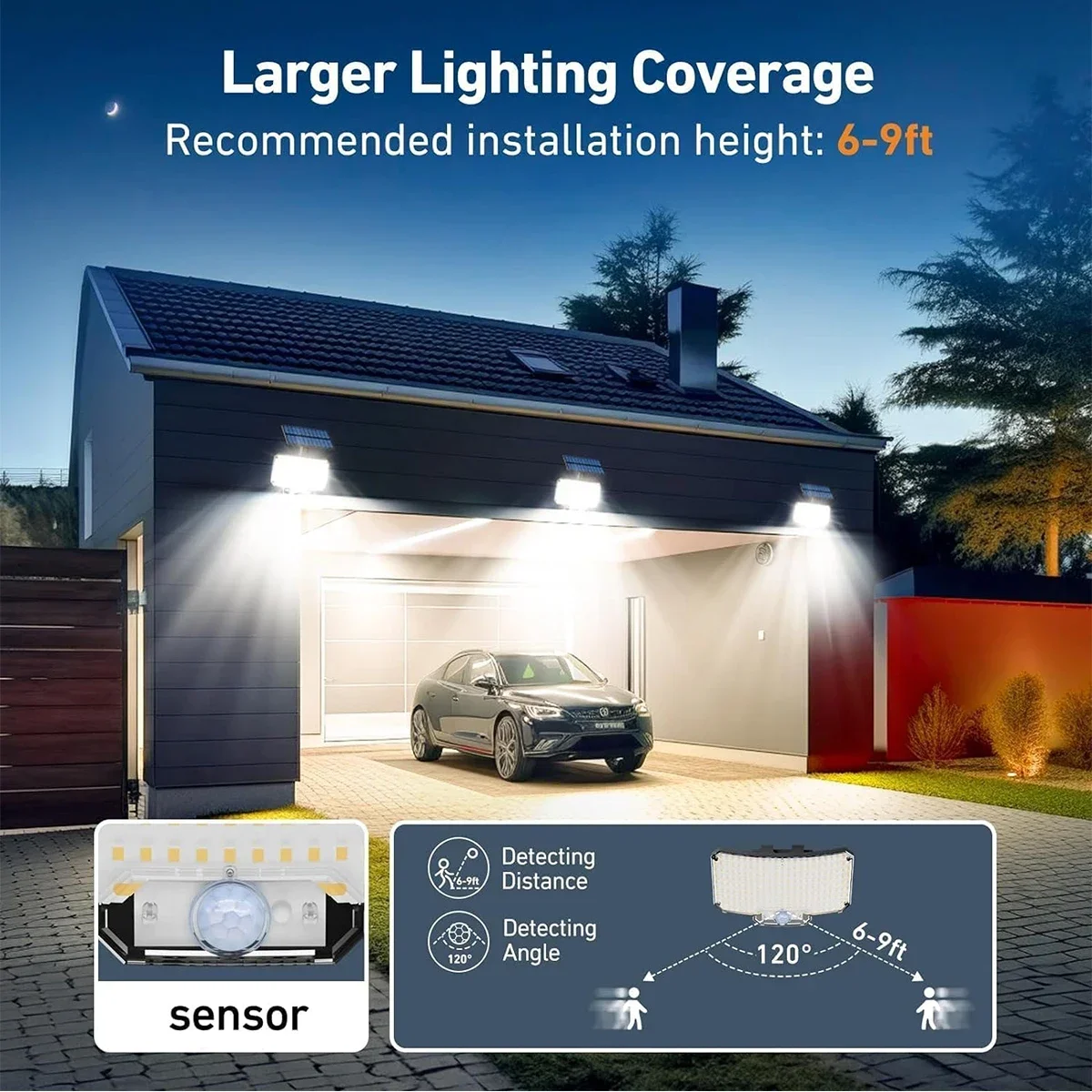 234LED Solar Outdoor Lights Mo - Solar Garden Light Outdoor Waterproof review and price