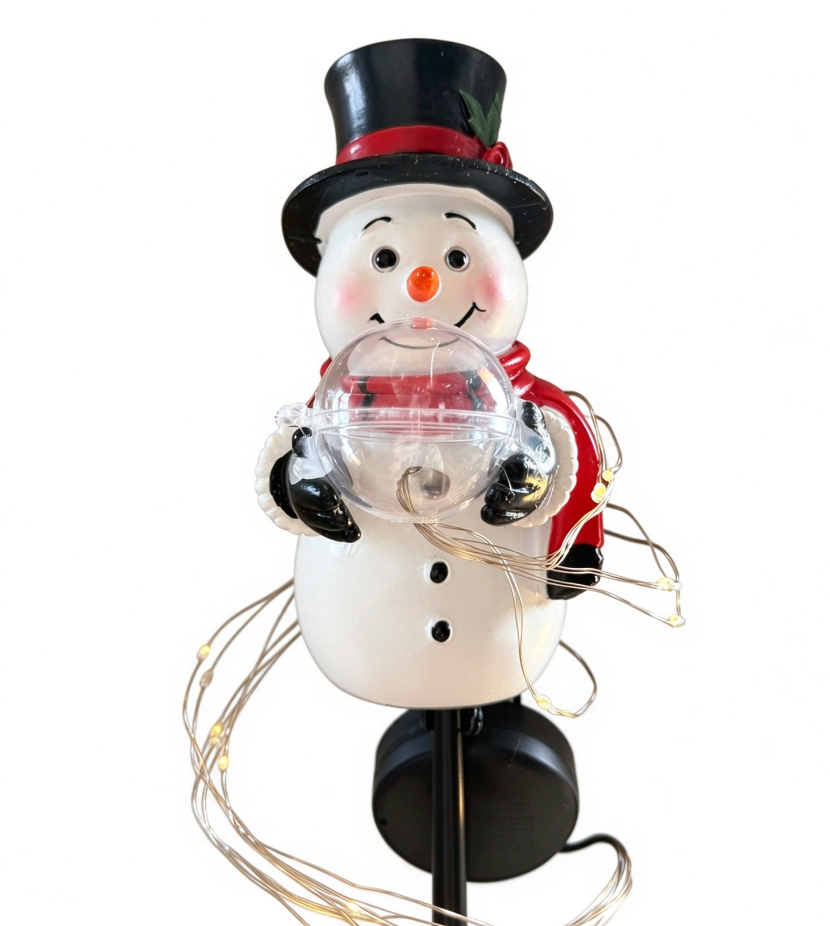 Christmas Snowman Figurine Sol - Solar Garden Light Outdoor Waterproof review and price