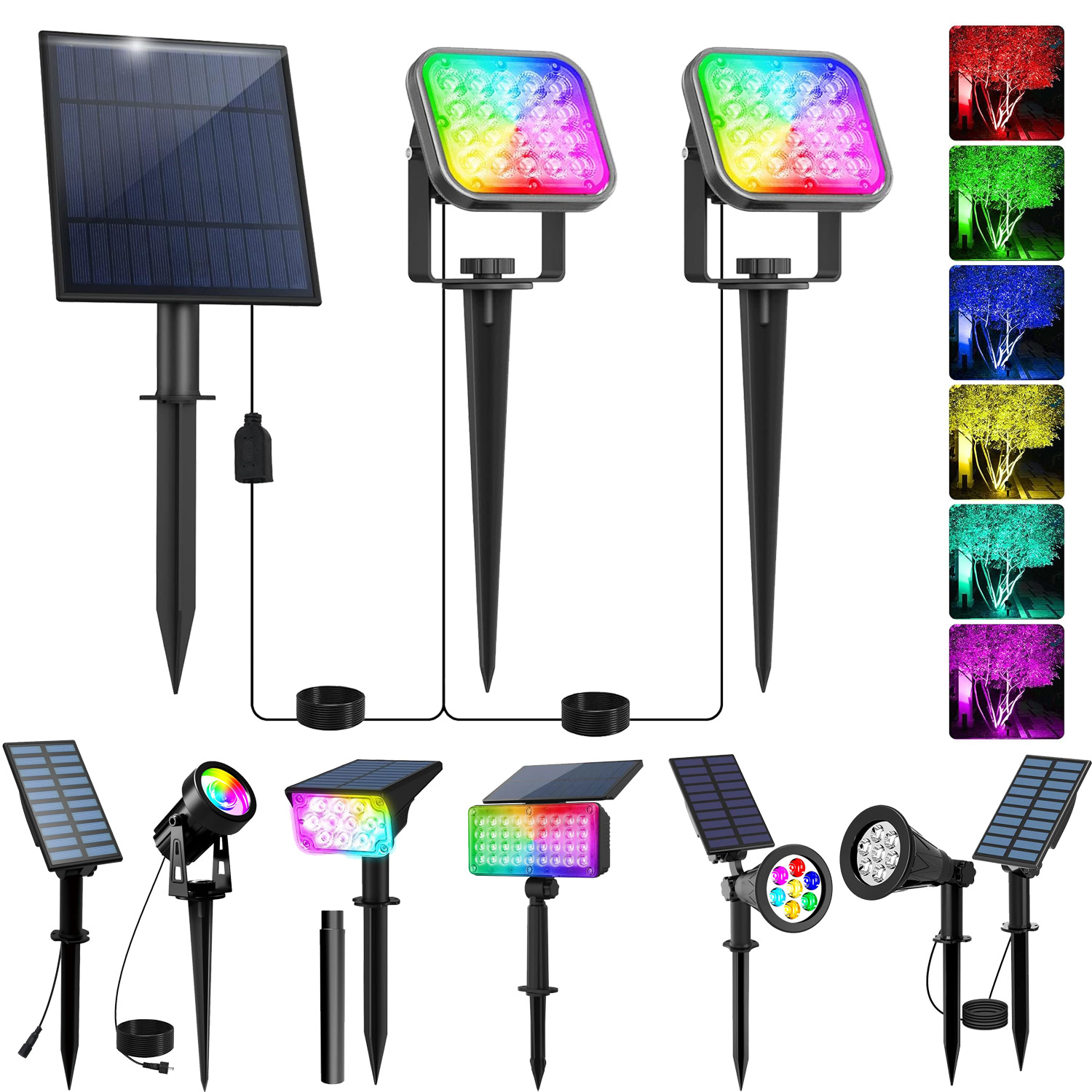 RGB Solar Spotlight  IP65 Wate - Solar Garden Spotlight Rgb review and price