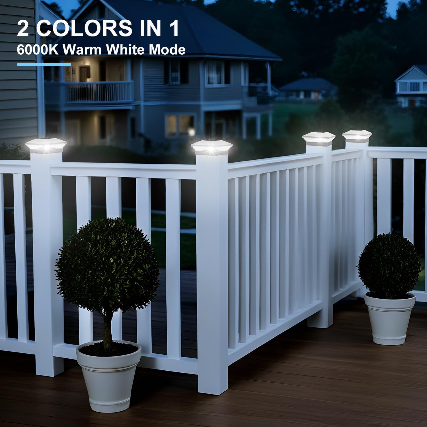 1/2PCS Solar Post Light Post C - Solar Post Cap Light 4X4 review and price