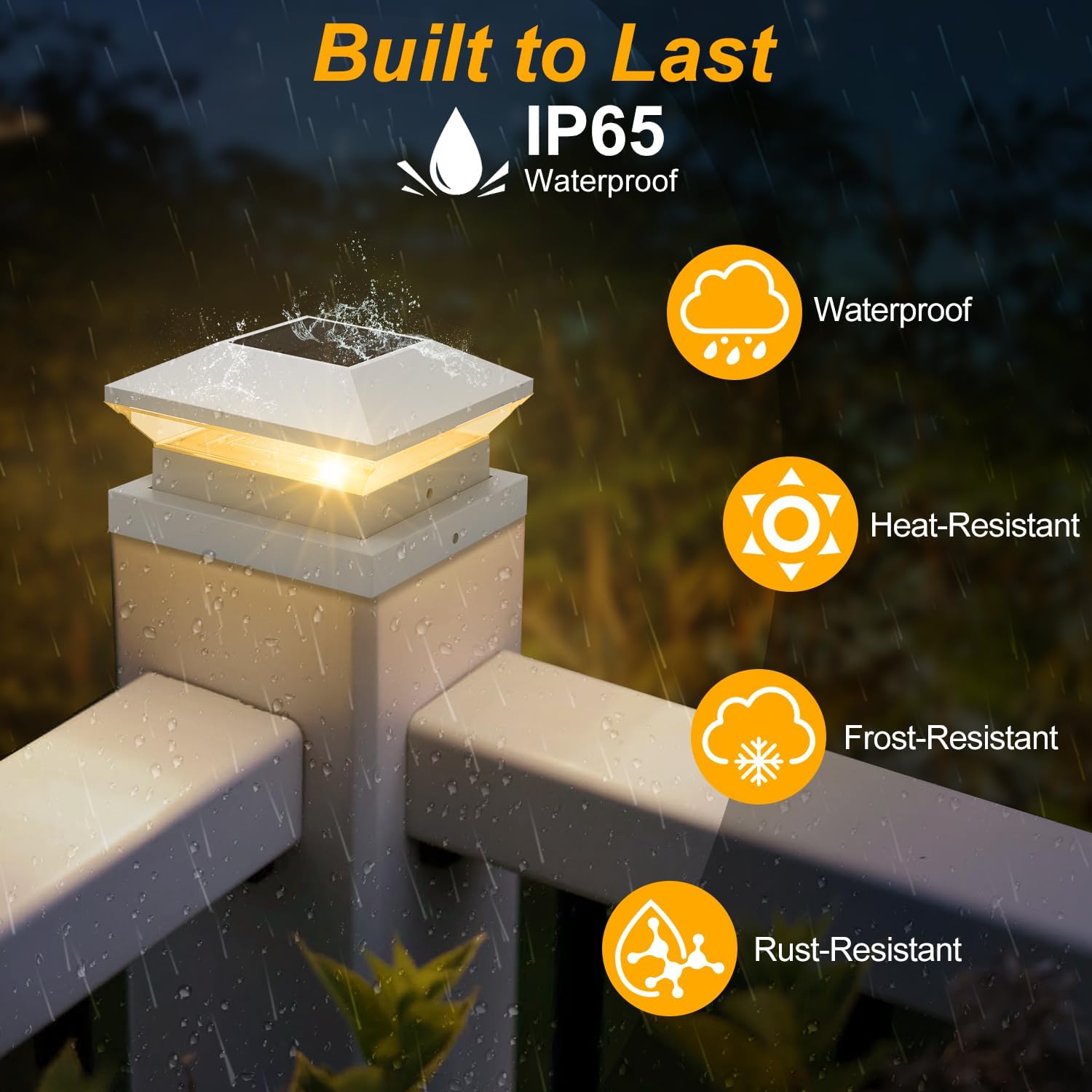 1/2PCS Solar Post Light Post C - Solar Post Cap Light 4X4 review and price