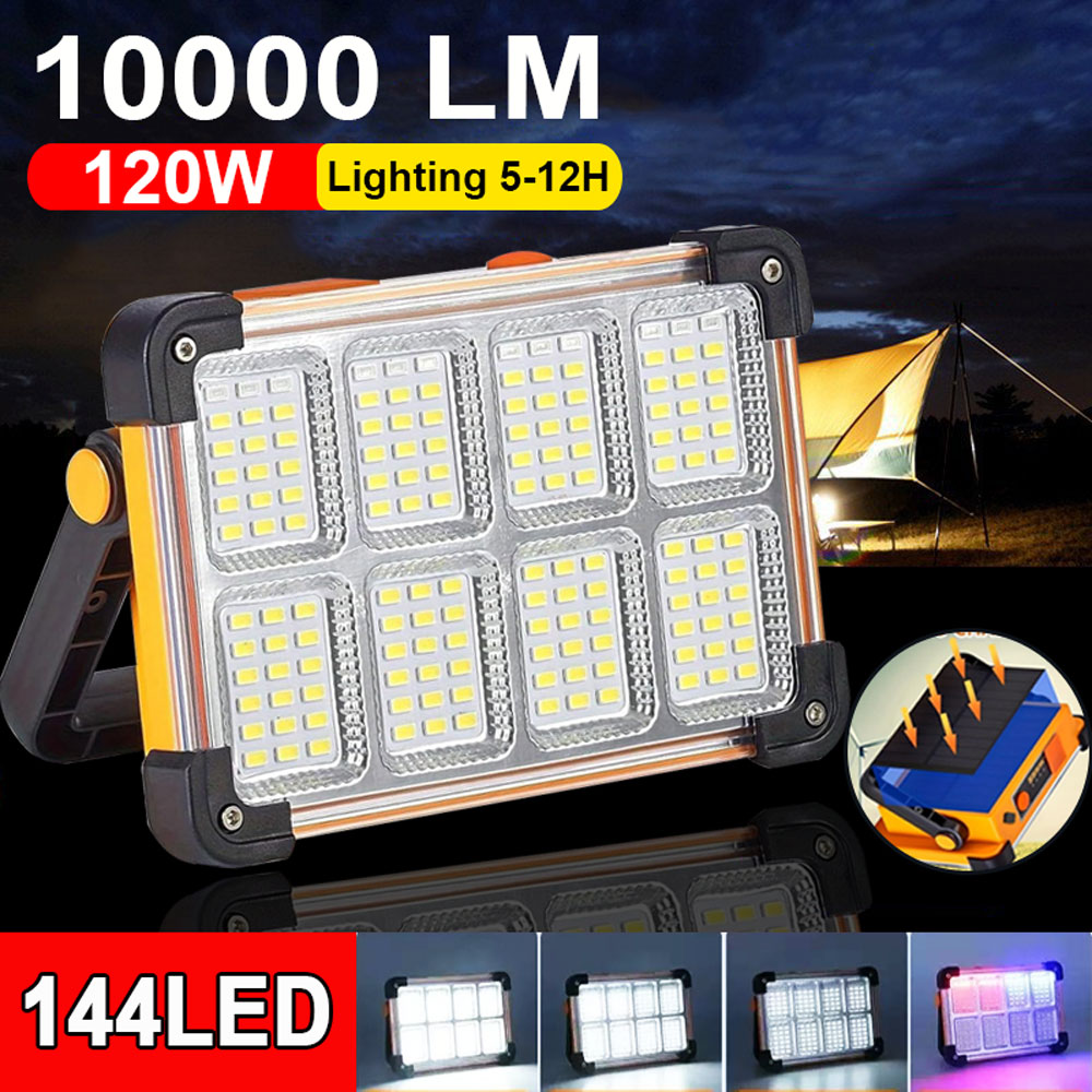 144LED 10000LM Rechargeable So - Solar Lantern Camping Collapsible review and price