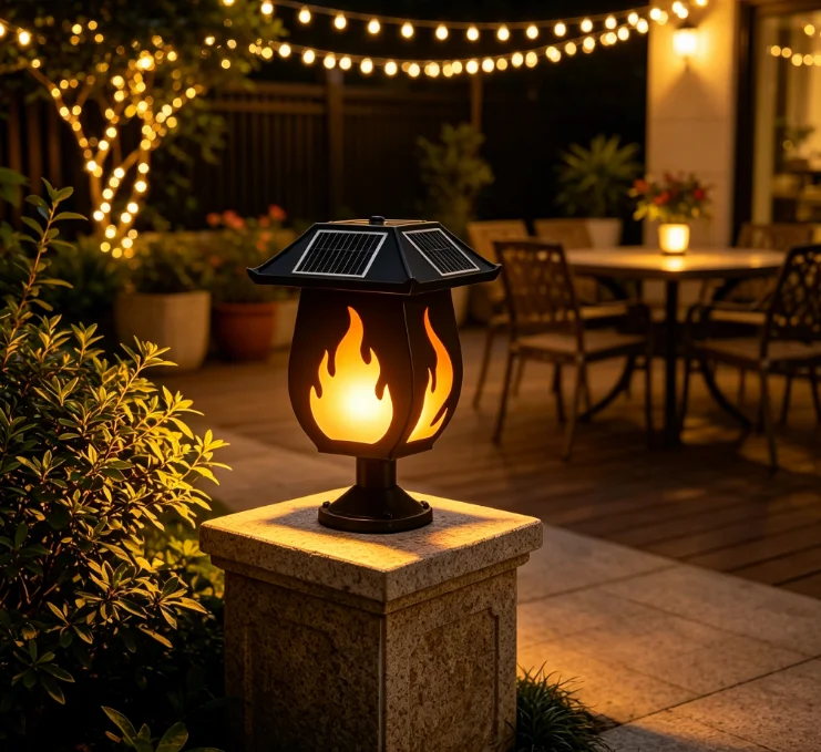 Solar Column Headlights Simula - Solar Garden Light Outdoor Waterproof review and price