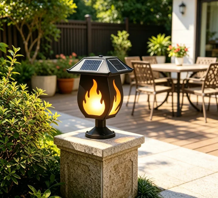 Solar Column Headlights Simula - Solar Garden Light Outdoor Waterproof review and price