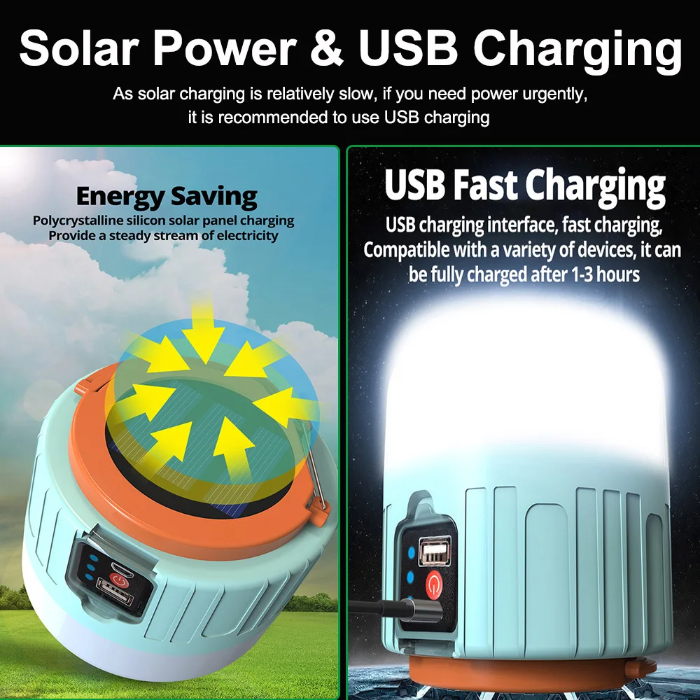 1000W Solar LED Camping Light  - Solar Lantern Camping Collapsible review and price