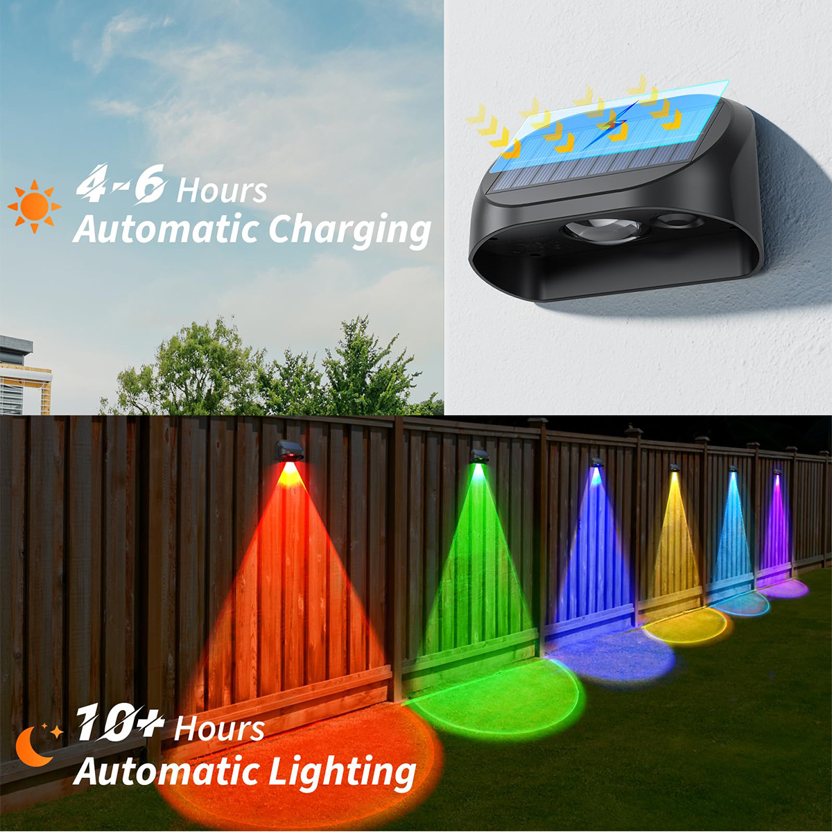 Solar Wall Lamp Solar Fence Li - Solar Wall Light Fence Lamp review and price