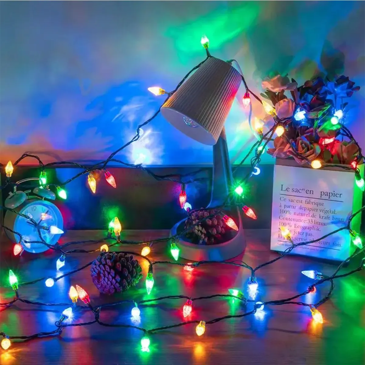 12M 100Leds Solar Christmas St - Solar String Lights Outdoor 20M review and price