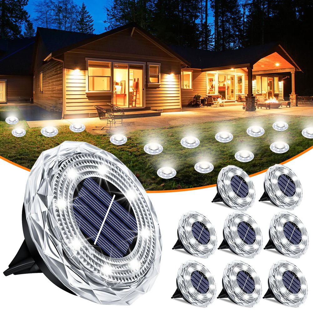 ABRW-Solar Ground Lights 8-Pac - Solar Pathway Lights 8 Pack review and price