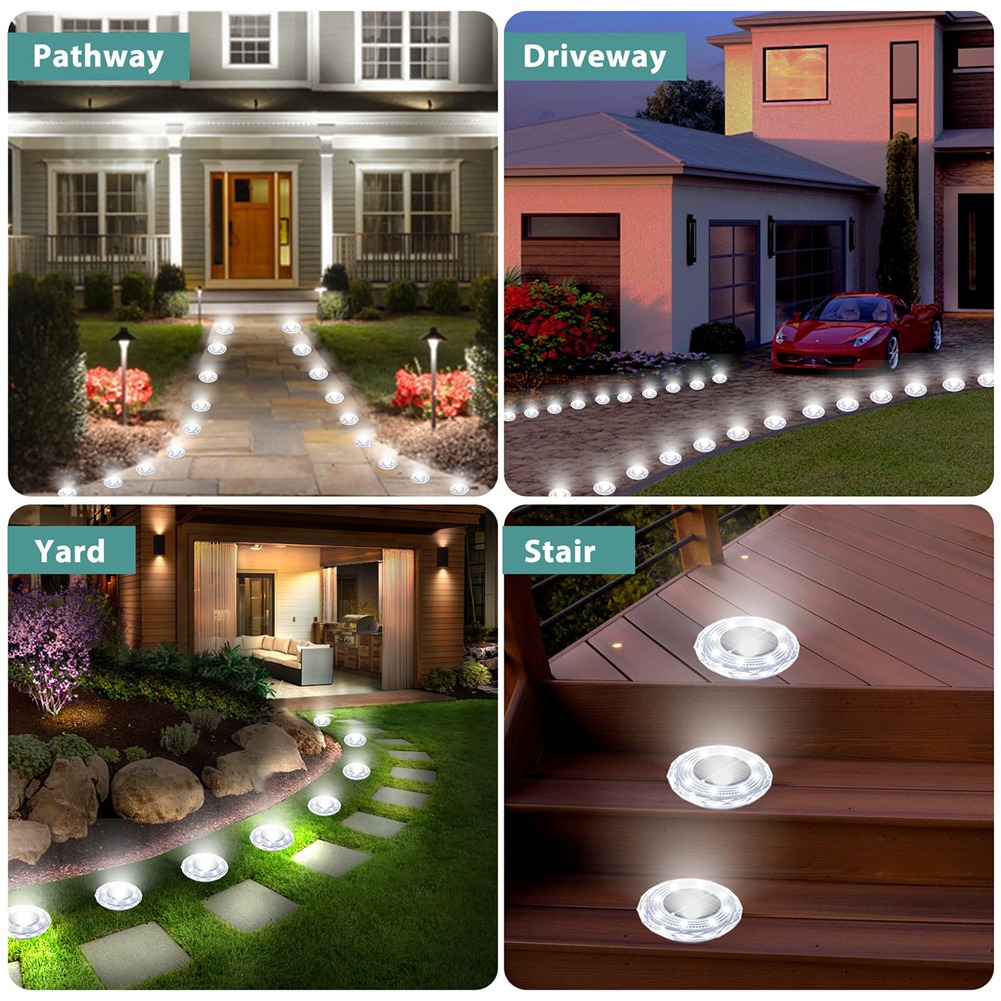 ABRW-Solar Ground Lights 8-Pac - Solar Pathway Lights 8 Pack review and price