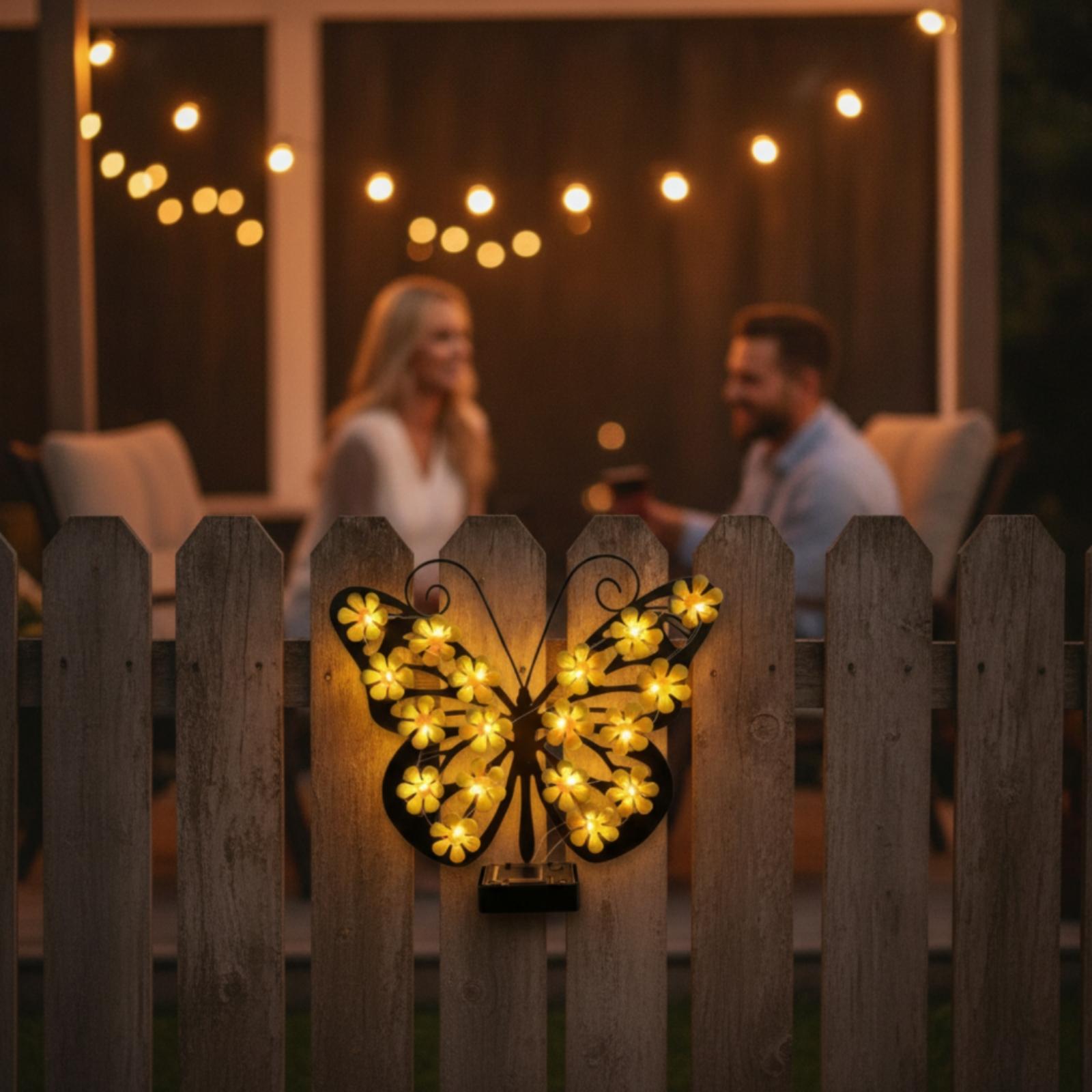 Outdoor Solar Light Iron Butte - Solar Wall Light Fence Lamp review and price