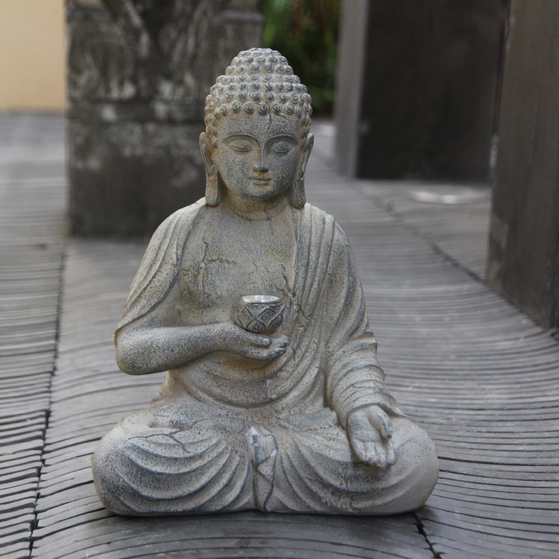 Resin Solar Buddha Statue Scul - Solar Ground Light Driveway review and price