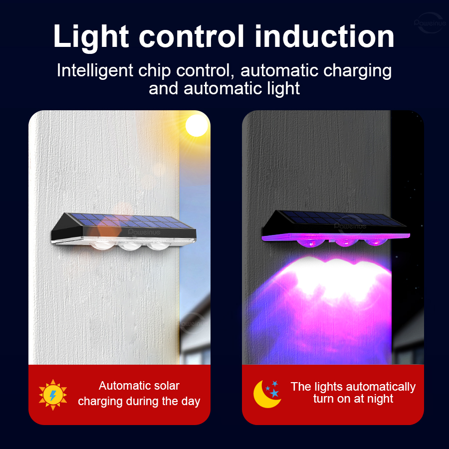 Super Bright Solar Lights RGB  - Solar Wall Light Fence Lamp review and price