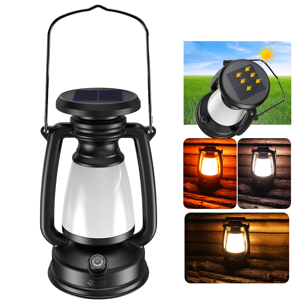 USB Rechargeable Camping Light - Solar Lantern Camping Collapsible review and price