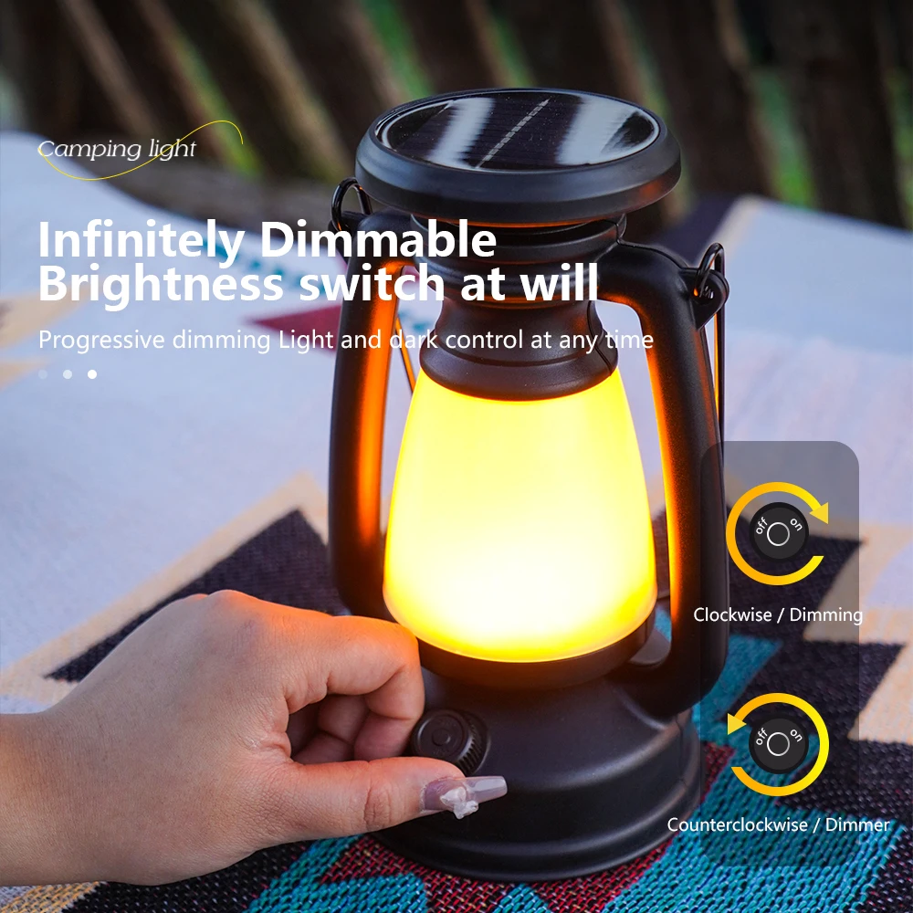 USB Rechargeable Camping Light - Solar Lantern Camping Collapsible review and price