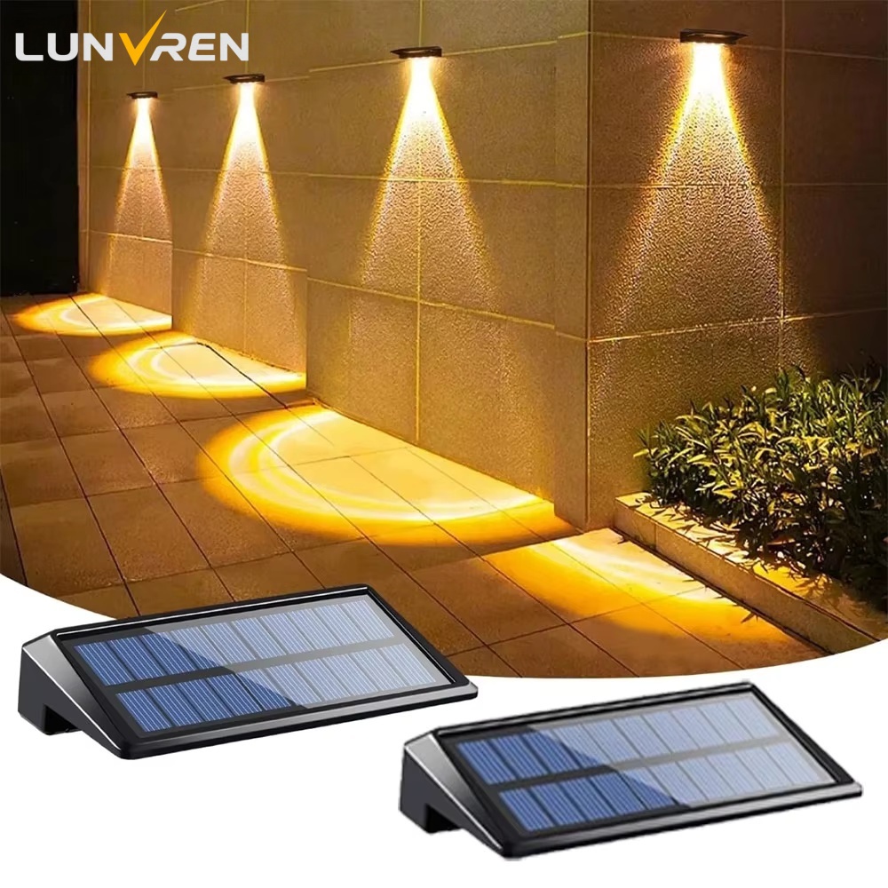 2 Pack Solar Wall Lights 4 LED - Solar Post Cap Light 4X4 review and price