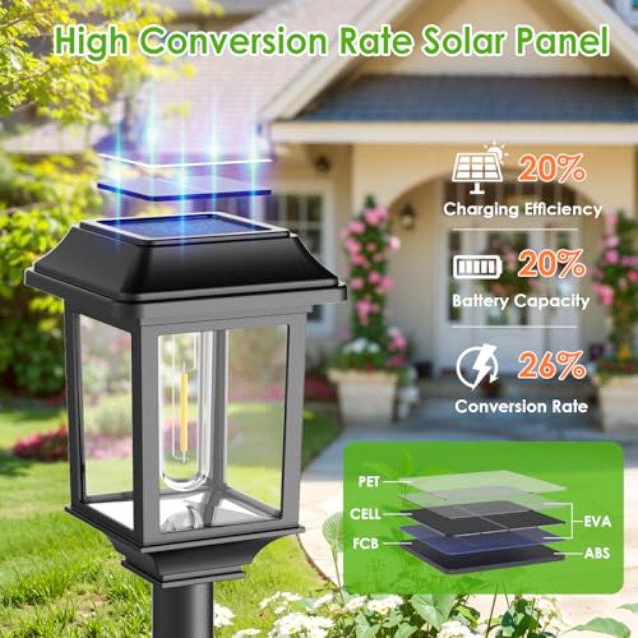Solar Outdoor Lights Waterproo - Solar Pathway Lights 8 Pack review and price