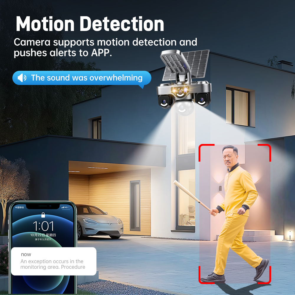 V380 Pro AOV 4G Sim Card Solar - Solar Security Camera Light review and price