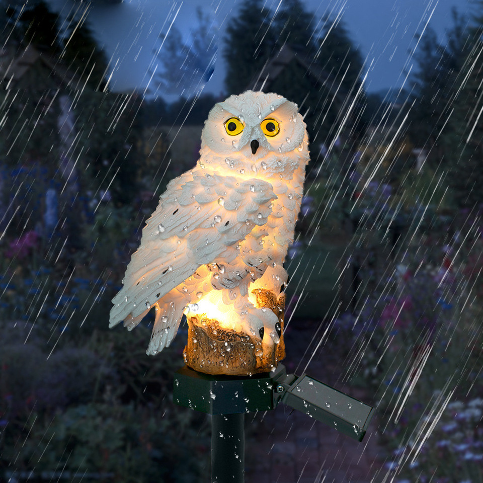 Solar Owl Statue Garden Light  - Solar Garden Light Outdoor Waterproof review and price