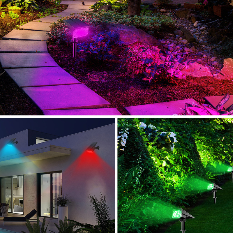 New Lawn Solar Lamps LED Water - Solar Garden Spotlight Rgb review and price