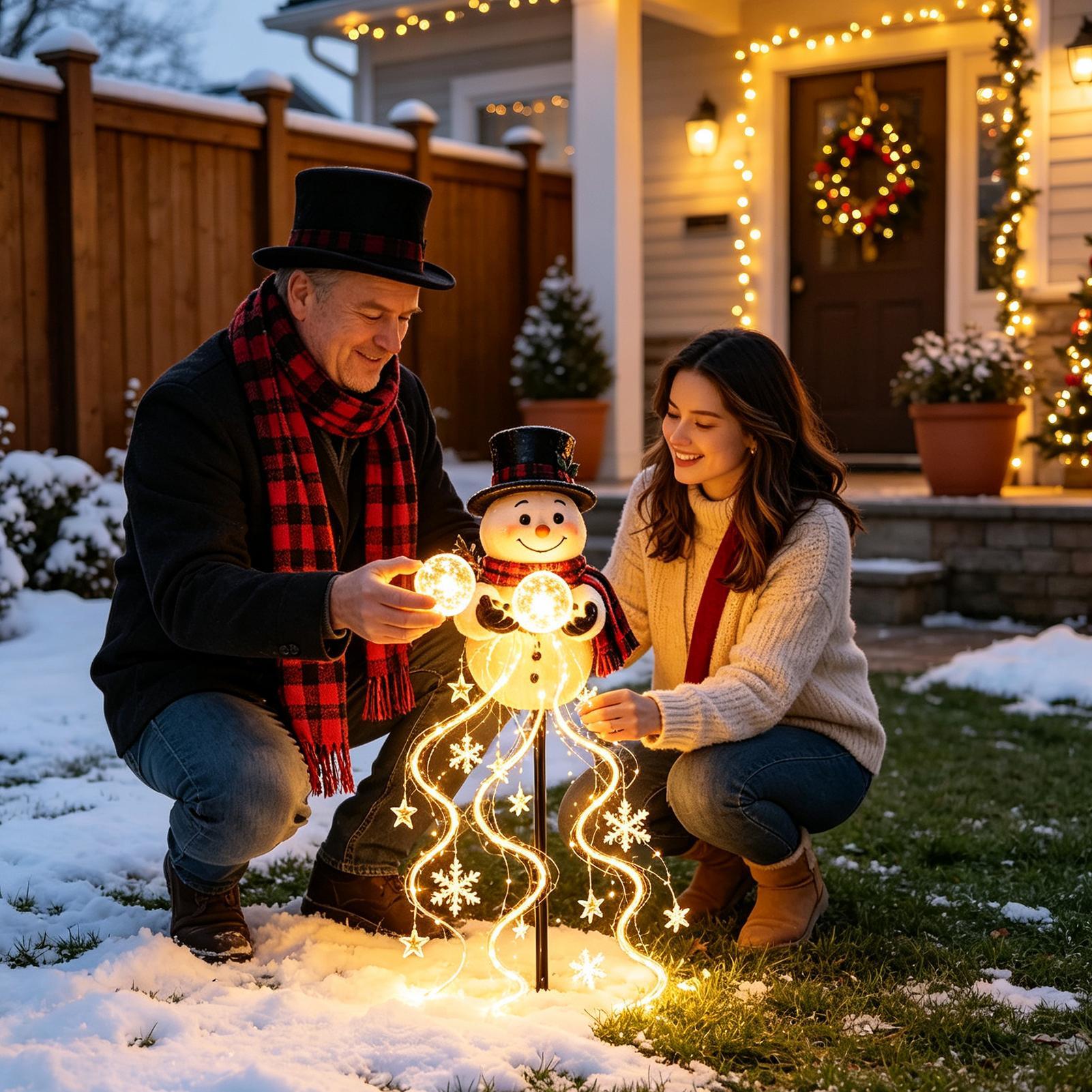 Christmas Pathway Lights 60cm  - Solar Ground Light Driveway review and price