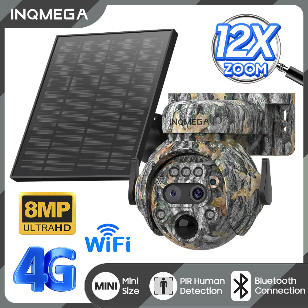 INQMEGA 8MP Solar Powered Came - Solar Security Camera Light review and price