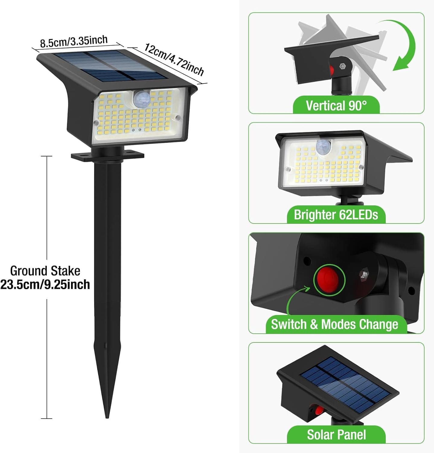 Solar Spot Lights Outdoor Moti - Solar Garden Spotlight Rgb review and price