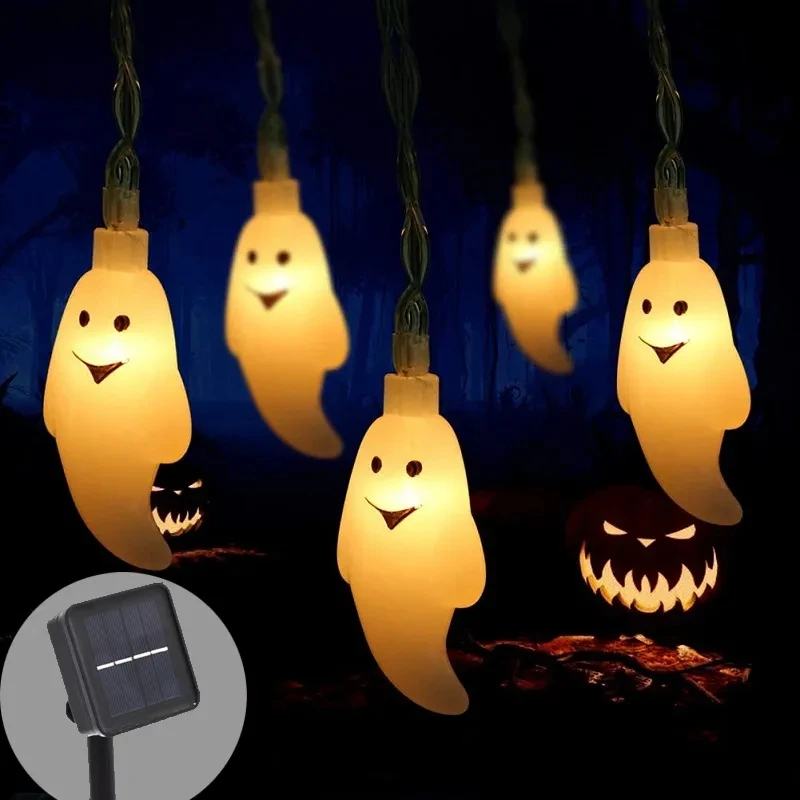7m 50leds Christmas Solar Ghos - Solar String Lights Outdoor 20M review and price