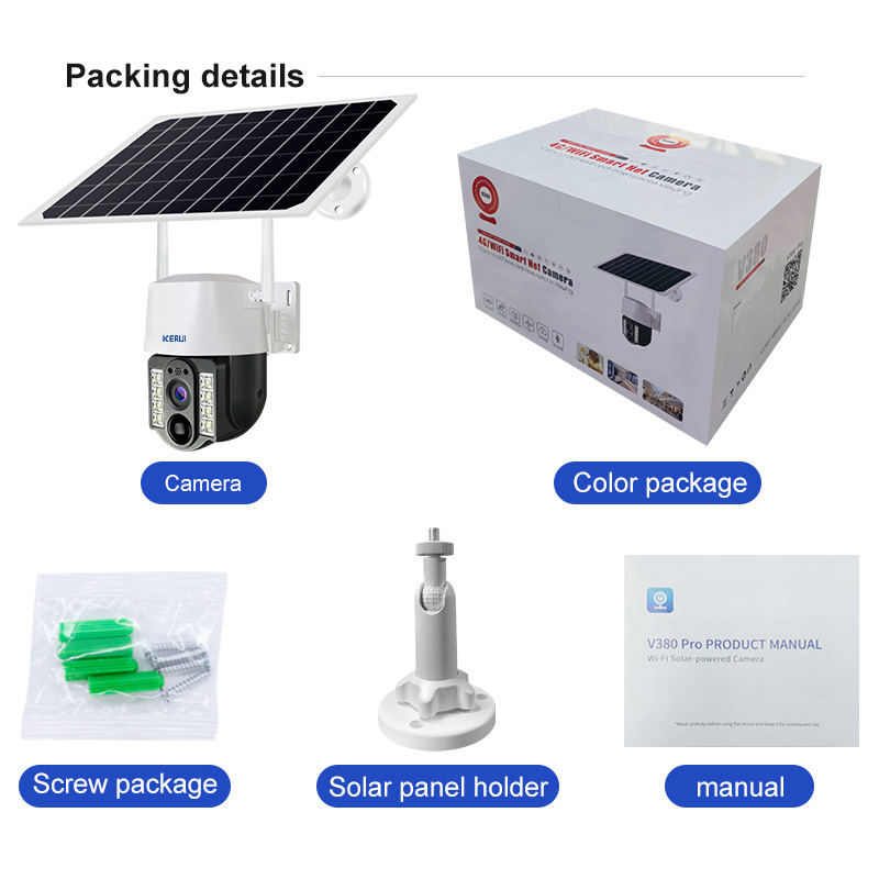 Saikiot V380 Pro 4MP 4G SIM WI - Solar Security Camera Light review and price