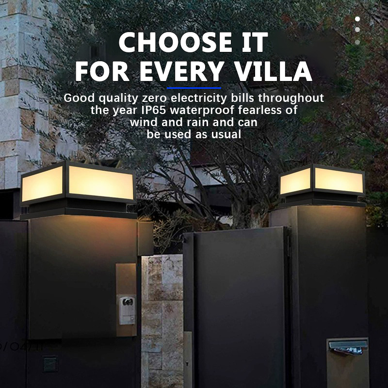 Outdoor LED Solar Column Light - Solar Post Cap Light 4X4 review and price