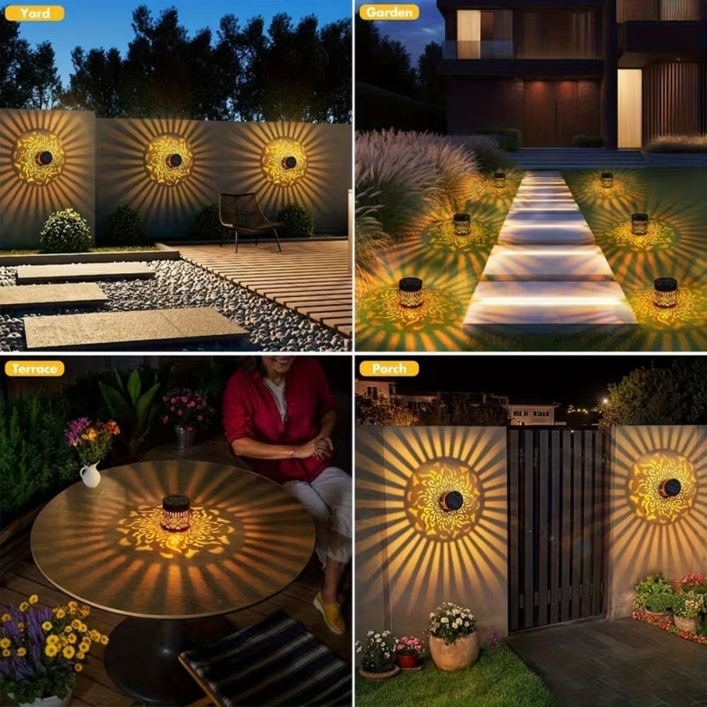 Sunflower Mandala Solar Wall L - Solar Wall Light Fence Lamp review and price