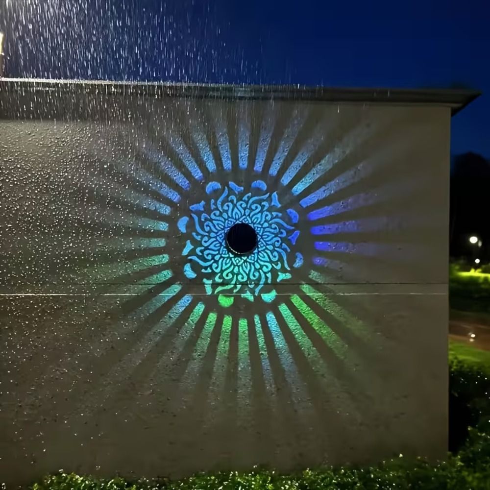 Sunflower Mandala Solar Wall L - Solar Wall Light Fence Lamp review and price