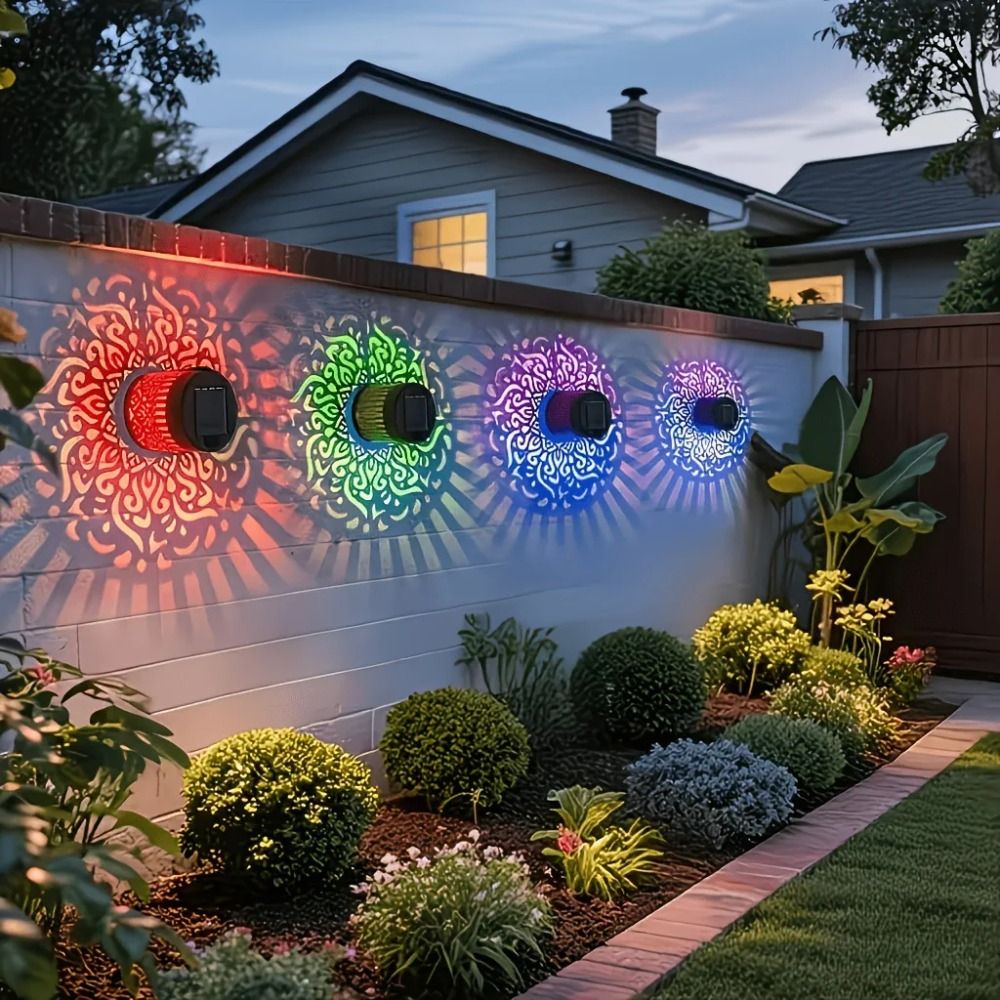 Sunflower Mandala Solar Wall L - Solar Wall Light Fence Lamp review and price