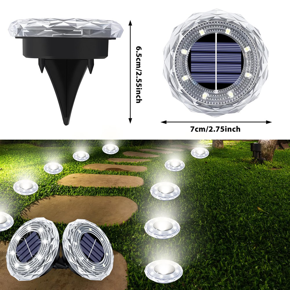 HRBAJ-Led Solar Ground Lights  - Solar Pathway Lights 8 Pack review and price