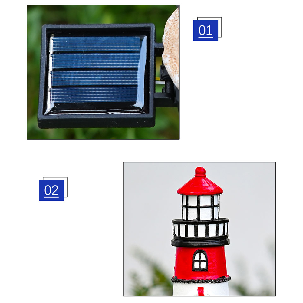 Outdoor Solar Lighthouse Light - Solar Garden Light Dusk To Dawn review and price